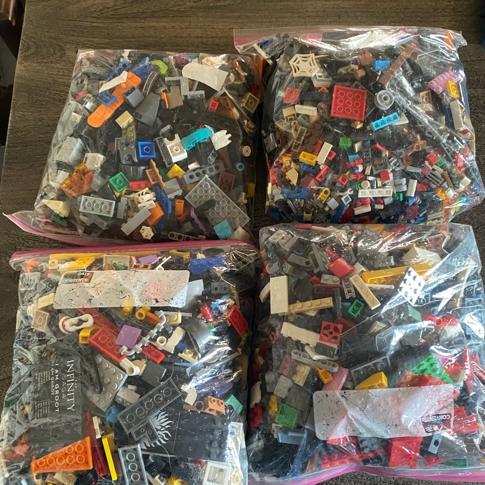 Gallon bags or random Lego pieces
